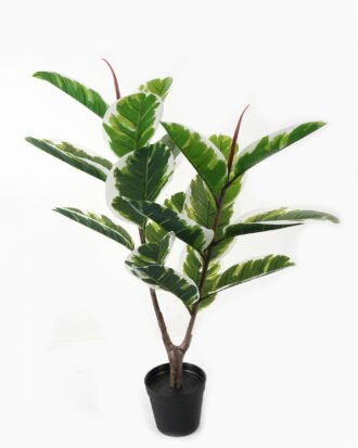 Artificial Tree 68*68*88cm Rubber tree *2 in PP pot/18 lvs GS-30423024 Tree&Plant YeahFlower is one of Chinese leading OEM manufacturers and exporters , supplying the silk flowers, wholesale artificial trees