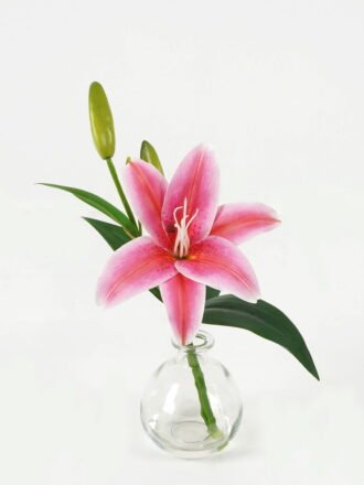 Artificial Flower 25*25*32cm Rose in PP pot GS-03323014-R1 Potted Flowers&Plants 3,000+ sqm showroom with thousands of artificial flowers, plants & trees ready for global sourcing.