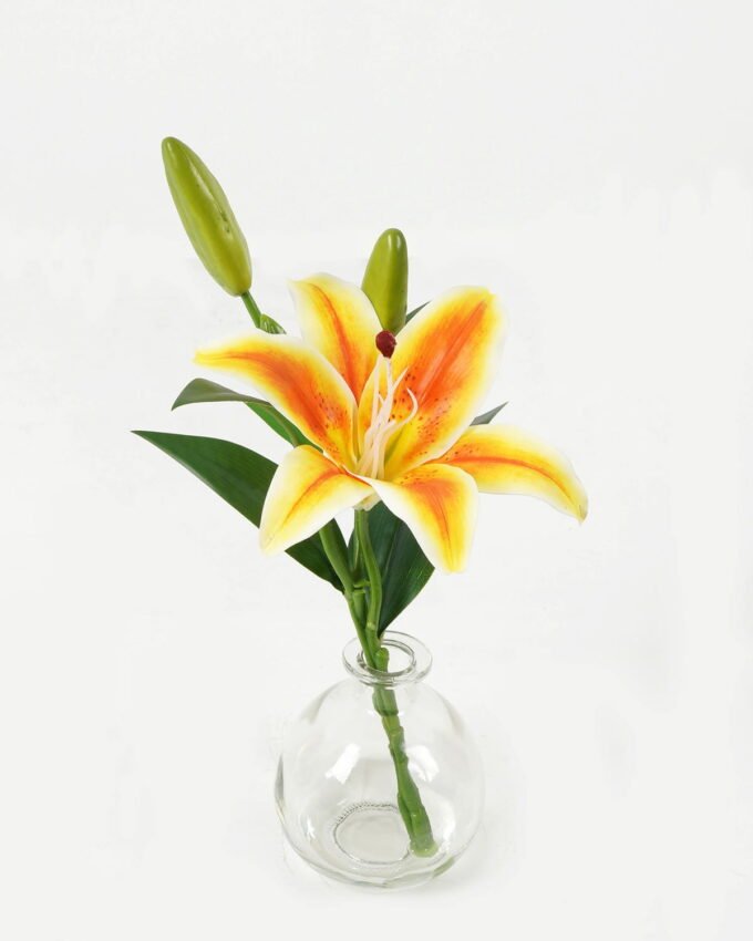 Artificial Flower 26cm Single lily in the glass GS-06923003 Potted Flowers&Plants YeahFlower is one of Chinese leading OEM manufacturers and exporters , supplying the silk flowers, wholesale artificial trees