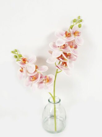 Artificial Flower 27cm Phalaenopsis *2 in the glass GS-06923007-W1 Potted Flowers&Plants 3,000+ sqm showroom with thousands of artificial flowers, plants & trees ready for global sourcing.