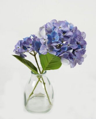 Artificial Flower 29cm Hydrangea *2 single steam in the glass GS-06923008-B1 Potted Flowers&Plants YeahFlower is one of Chinese leading OEM manufacturers and exporters , supplying the silk flowers, wholesale artificial trees