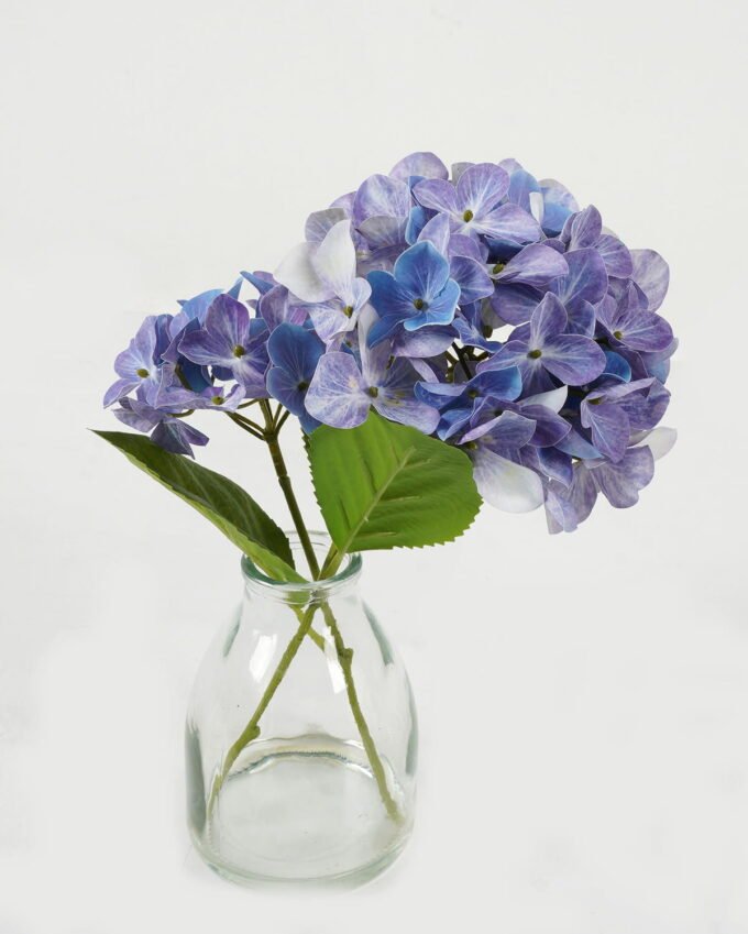 Artificial Flower 29cm Hydrangea *2 single steam in the glass GS-06923008-B1 Potted Flowers&Plants YeahFlower is one of Chinese leading OEM manufacturers and exporters , supplying the silk flowers, wholesale artificial trees
