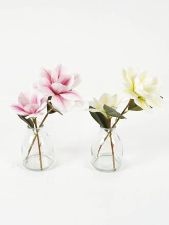 Artificial Flower 27cm Peony *3 single stem in the glass GS-06923005-W1 Potted Flowers&Plants 3,000+ sqm showroom with thousands of artificial flowers, plants & trees ready for global sourcing.
