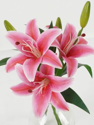 Artificial Flower 25*25*32cm Rose in PP pot GS-03323014-W1 Potted Flowers&Plants 3,000+ sqm showroom with thousands of artificial flowers, plants & trees ready for global sourcing.
