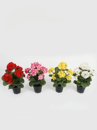 Artificial Flower 22*22*28cm Begonia in PP pot GS-03323011-P1 Potted Flowers&Plants 3,000+ sqm showroom with thousands of artificial flowers, plants & trees ready for global sourcing.