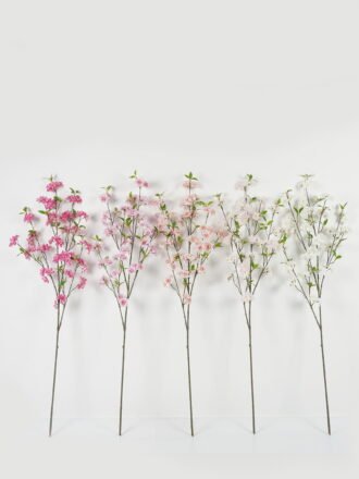 Artificial Flower 35*35*125cm Cherry blossom single stem GS-15423022-W1 Single Flowers 3,000+ sqm showroom with thousands of artificial flowers, plants & trees ready for global sourcing.