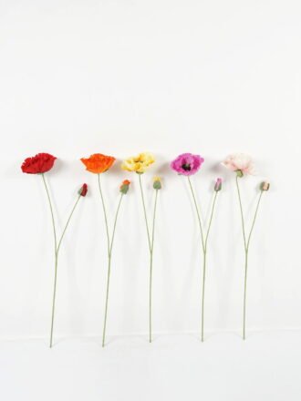 Artificial Flower 18*18*70cm Coquelicot *2 single stem GS-53623051-Y1 Single Flowers 3,000+ sqm showroom with thousands of artificial flowers, plants & trees ready for global sourcing.
