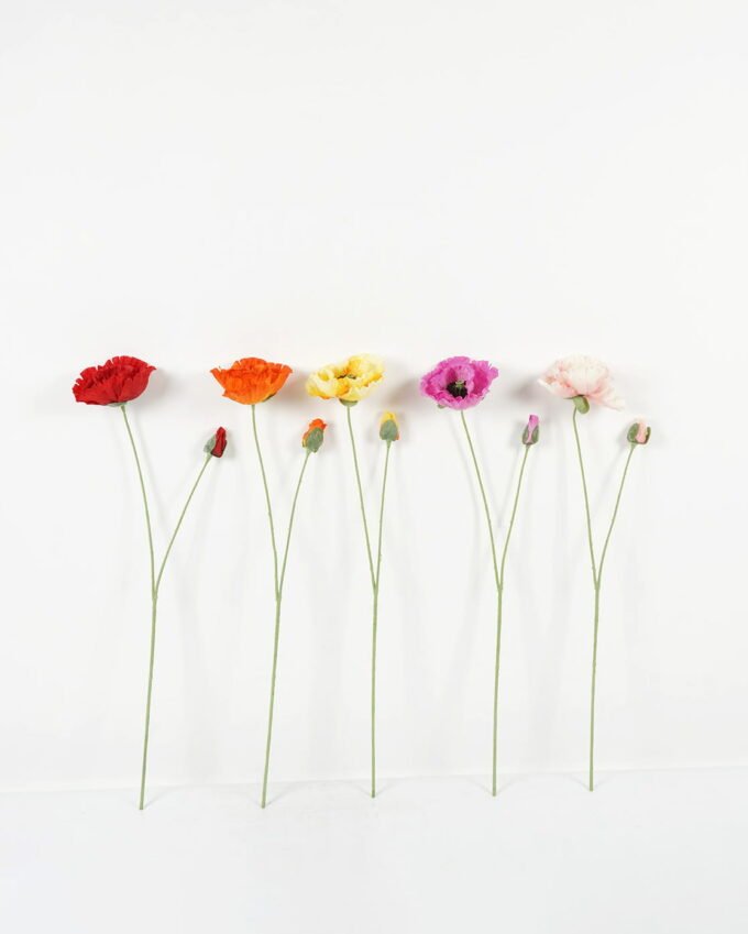 Artificial Flower Coquelicot 2 single stem GS-53623051_1 Artificial Flower 18*18*70cm Coquelicot *2 single stem GS-53623051 Single Flowers YeahFlower is one of Chinese leading OEM manufacturers and exporters , supplying the silk flowers, wholesale artificial trees