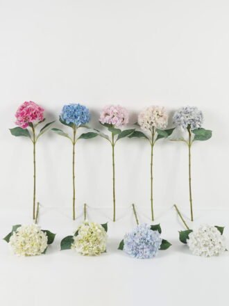 Artificial Flower 21*21*64cm Hydrangea single stem /4 lvs GS-15423018-UV-B2 Single Flowers 3,000+ sqm showroom with thousands of artificial flowers, plants & trees ready for global sourcing.