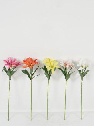 Artificial Flower 13*13*45cm Lily *3 single stem GS-53623034-P1 Single Flowers 3,000+ sqm showroom with thousands of artificial flowers, plants & trees ready for global sourcing.