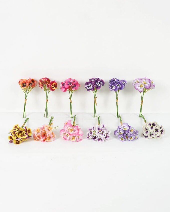 Artificial Flower 13*13*25cm Pansy *3 bundle GS-53623046 Bouquet YeahFlower is one of Chinese leading OEM manufacturers and exporters , supplying the silk flowers, wholesale artificial trees