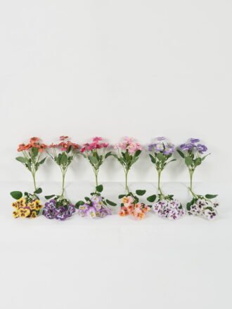 Artificial Flower 25*25*47cm Rose bush GS-128J23017-W1 Flowers Bush 3,000+ sqm showroom with thousands of artificial flowers, plants & trees ready for global sourcing.