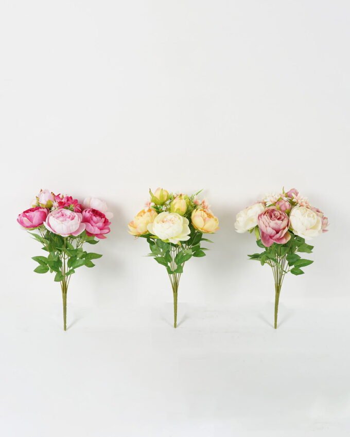 Artificial Flower 30*30*45cm  Peony *12 bush GS-18323004 Flowers Bush YeahFlower is one of Chinese leading OEM manufacturers and exporters , supplying the silk flowers, wholesale artificial trees