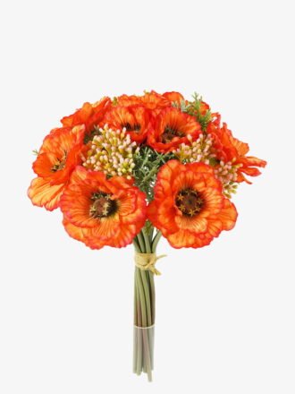 Artificial Flower 22*22*34cm Poppy bundle GS-128J23021 Bouquet 3,000+ sqm showroom with thousands of artificial flowers, plants & trees ready for global sourcing.