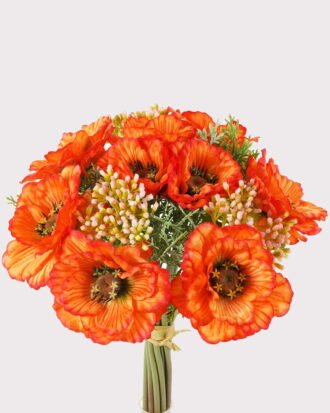 Artificial Flower 22*22*34cm Poppy bundle GS-128J23021-O1 Bouquet YeahFlower is one of Chinese leading OEM manufacturers and exporters , supplying the silk flowers, wholesale artificial trees