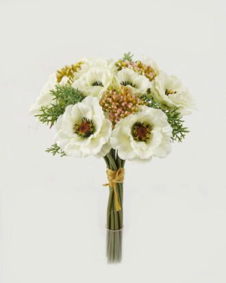 Artificial Flower 22*22*34cm Poppy bundle GS-128J23021-W1 Bouquet YeahFlower is one of Chinese leading OEM manufacturers and exporters , supplying the silk flowers, wholesale artificial trees