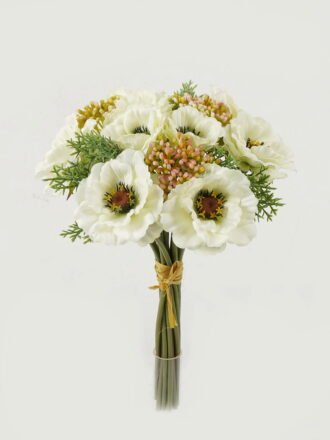 Artificial Flower 22*22*34cm Poppy bundle GS-128J23021-O1 Bouquet 3,000+ sqm showroom with thousands of artificial flowers, plants & trees ready for global sourcing.