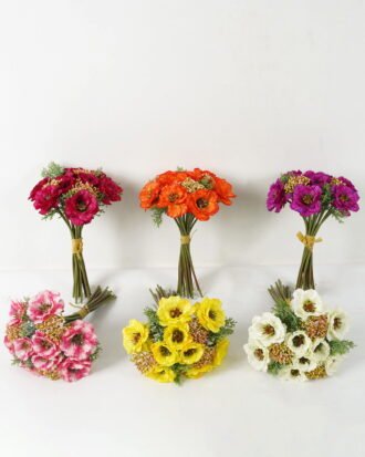 Artificial Flower 22*22*34cm Poppy bundle GS-128J23021 Bouquet YeahFlower is one of Chinese leading OEM manufacturers and exporters , supplying the silk flowers, wholesale artificial trees