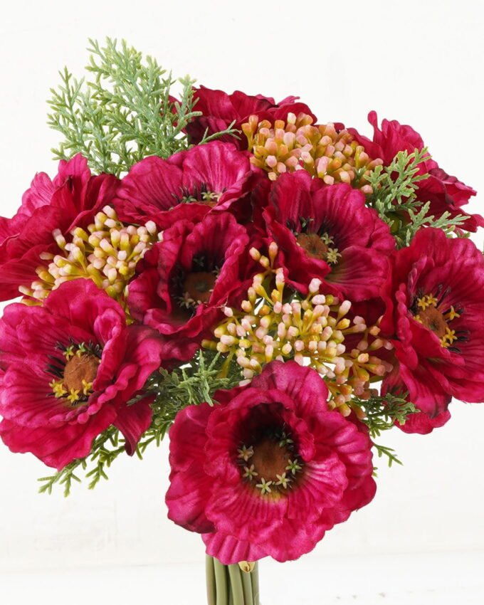 Artificial Flower 22*22*34cm Poppy bundle GS-128J23021 Bouquet YeahFlower is one of Chinese leading OEM manufacturers and exporters , supplying the silk flowers, wholesale artificial trees