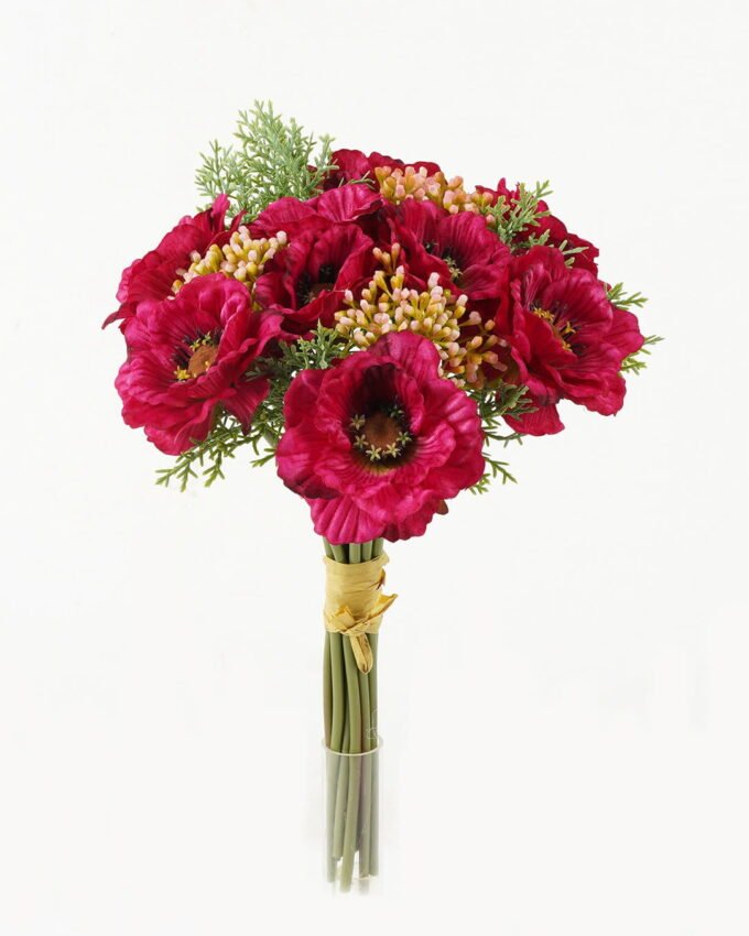 Artificial Flower 22*22*34cm Poppy bundle GS-128J23021 Bouquet YeahFlower is one of Chinese leading OEM manufacturers and exporters , supplying the silk flowers, wholesale artificial trees