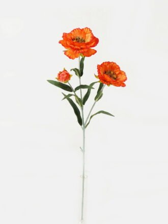 Artificial Flower 15*15*49cm Poppy single stem GS-128J23023 Single Flowers 3,000+ sqm showroom with thousands of artificial flowers, plants & trees ready for global sourcing.