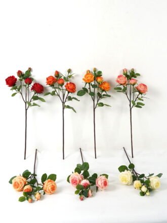 Artificial Flower 20*20*47cm Rose * 4 GS-00523008-W1 Single Flowers 3,000+ sqm showroom with thousands of artificial flowers, plants & trees ready for global sourcing.