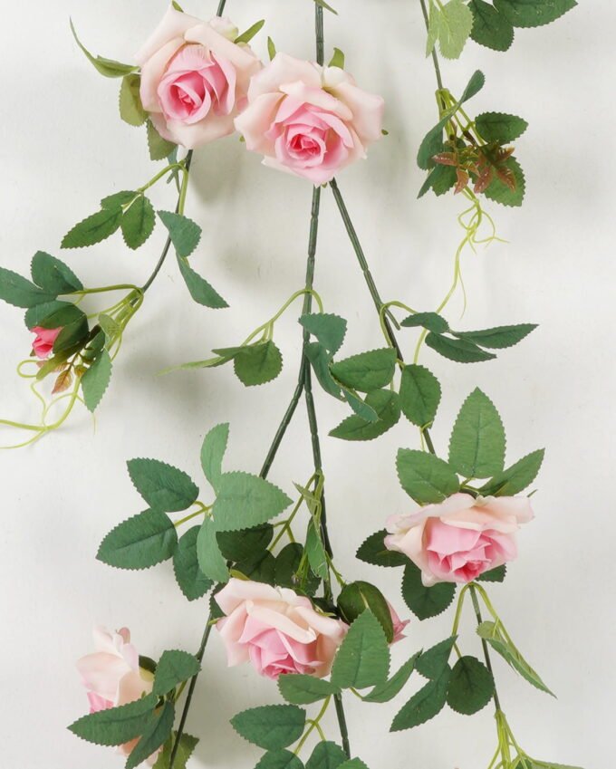 Artificial Flower 16*137cm Rose *7 garland GS-64423002-P1 Leaves&Sprays&Foliages YeahFlower is one of Chinese leading OEM manufacturers and exporters , supplying the silk flowers, wholesale artificial trees