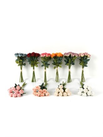Artificial Flower 19*36cm Rose *8 bundle  GS-44623002 Bouquet 3,000+ sqm showroom with thousands of artificial flowers, plants & trees ready for global sourcing.