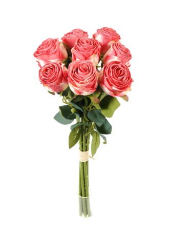 Artificial Flower 20*20*42cm Rose bush GS-70023001 Bouquet 3,000+ sqm showroom with thousands of artificial flowers, plants & trees ready for global sourcing.