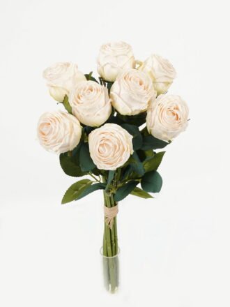 Artificial Flower 19*41cm Rose *8 bundle  GS-44623001-R2 Bouquet 3,000+ sqm showroom with thousands of artificial flowers, plants & trees ready for global sourcing.