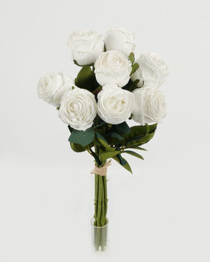 Artificial Flower 19*41cm Rose *8 bundle  GS-44623001-W2 Bouquet YeahFlower is one of Chinese leading OEM manufacturers and exporters , supplying the silk flowers, wholesale artificial trees