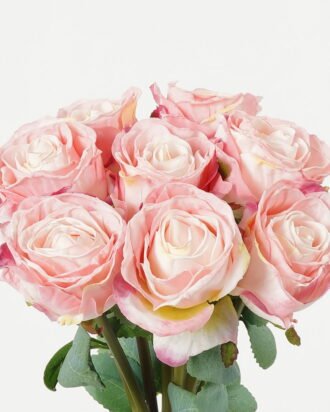 Artificial Flower 19*36cm Rose *8 bundle  GS-44623002-P1 Bouquet YeahFlower is one of Chinese leading OEM manufacturers and exporters , supplying the silk flowers, wholesale artificial trees