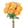 Artificial Flower 19*36cm Rose *8 bundle  GS-44623002-Y1 Bouquet YeahFlower is one of Chinese leading OEM manufacturers and exporters , supplying the silk flowers, wholesale artificial trees
