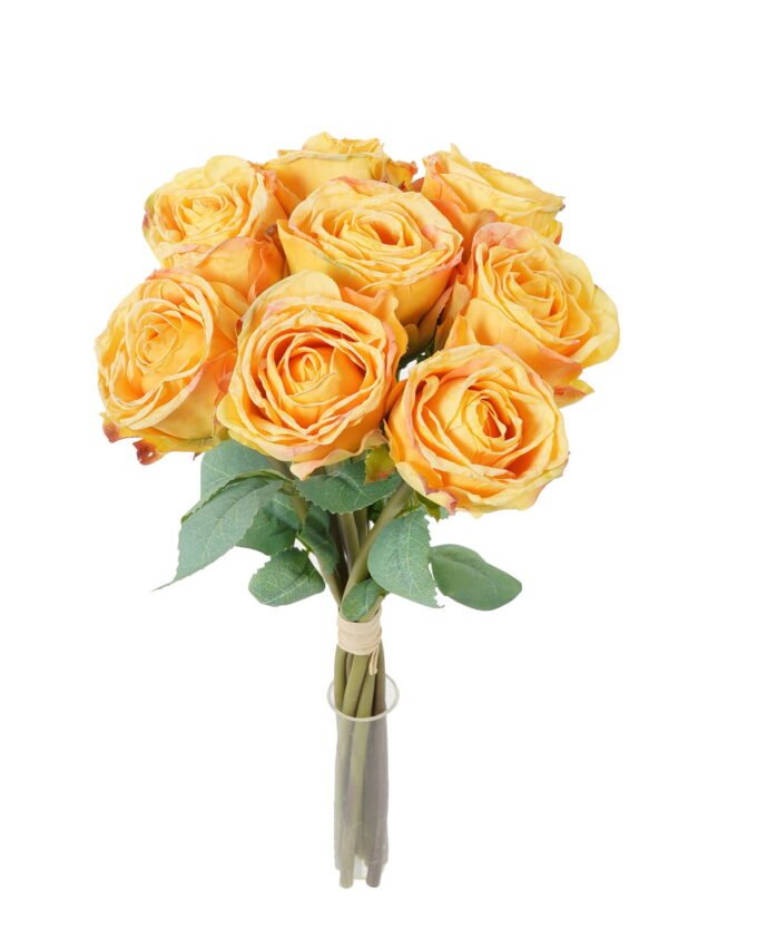 Artificial Flower 19*36cm Rose *8 bundle  GS-44623002-Y1 Bouquet YeahFlower is one of Chinese leading OEM manufacturers and exporters , supplying the silk flowers, wholesale artificial trees