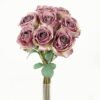 Artificial Flower 19*36cm Rose *8 bundle  GS-44623002-Z1 Bouquet YeahFlower is one of Chinese leading OEM manufacturers and exporters , supplying the silk flowers, wholesale artificial trees