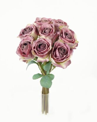Artificial Flower 19*36cm Rose *8 bundle  GS-44623002-Z1 Bouquet YeahFlower is one of Chinese leading OEM manufacturers and exporters , supplying the silk flowers, wholesale artificial trees