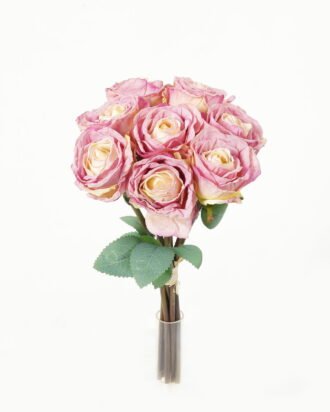 Artificial Flower 19*36cm Rose *8 bundle  GS-44623002-Z2 Bouquet YeahFlower is one of Chinese leading OEM manufacturers and exporters , supplying the silk flowers, wholesale artificial trees