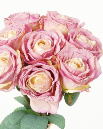 Artificial Flower 19*36cm Rose *8 bundle  GS-44623002-Z2 Bouquet YeahFlower is one of Chinese leading OEM manufacturers and exporters , supplying the silk flowers, wholesale artificial trees