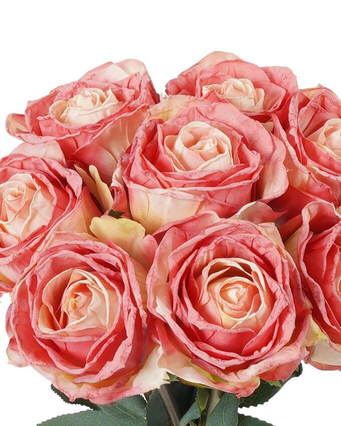 Artificial Flower 19*36cm Rose *8 bundle  GS-44623002 Bouquet YeahFlower is one of Chinese leading OEM manufacturers and exporters , supplying the silk flowers, wholesale artificial trees