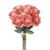 Artificial Flower 19*36cm Rose *8 bundle  GS-44623002 Bouquet YeahFlower is one of Chinese leading OEM manufacturers and exporters , supplying the silk flowers, wholesale artificial trees