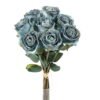 Artificial Flower 19*36cm Rose *8 bundle  GS-44623002 Bouquet YeahFlower is one of Chinese leading OEM manufacturers and exporters , supplying the silk flowers, wholesale artificial trees