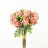Artificial Flower 20*20*33cm Rose bundle GS-128J23018-P2 Bouquet YeahFlower is one of Chinese leading OEM manufacturers and exporters , supplying the silk flowers, wholesale artificial trees