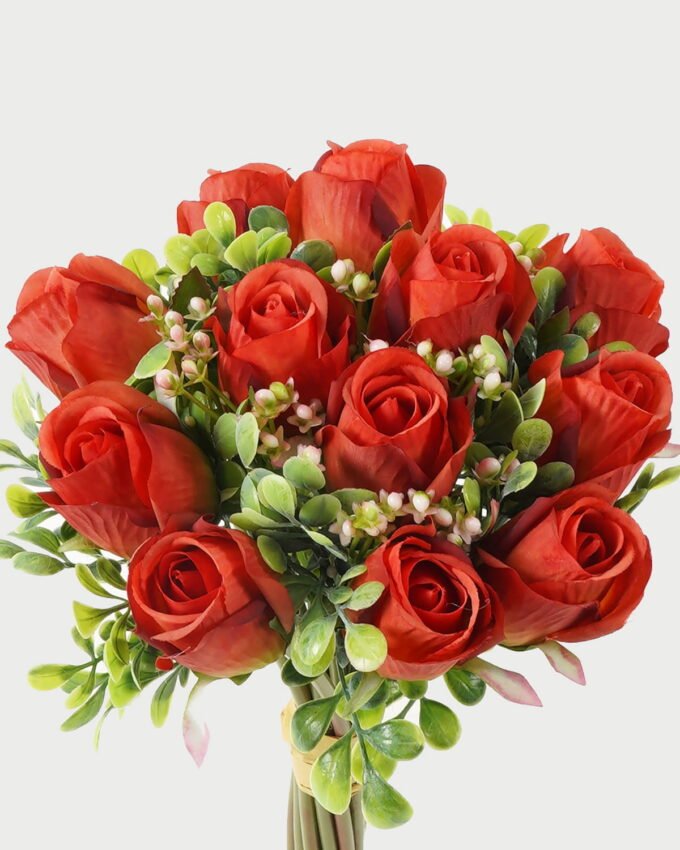 Artificial Flower 20*20*33cm Rose bundle GS-128J23018 Bouquet YeahFlower is one of Chinese leading OEM manufacturers and exporters , supplying the silk flowers, wholesale artificial trees