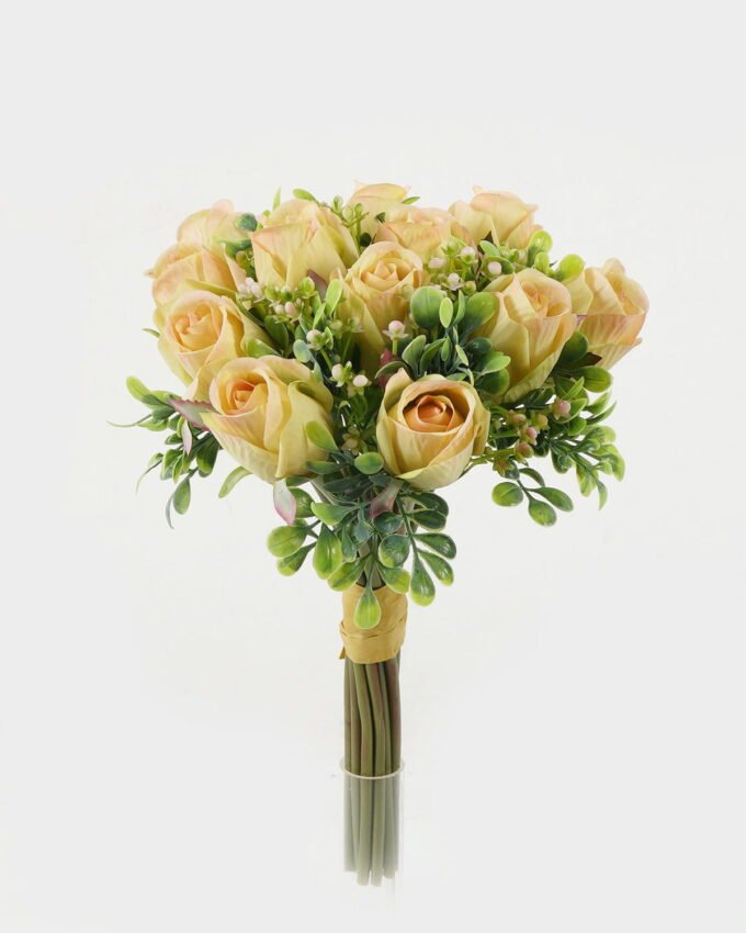 Artificial Flower 20*20*33cm Rose bundle GS-128J23018 Bouquet YeahFlower is one of Chinese leading OEM manufacturers and exporters , supplying the silk flowers, wholesale artificial trees