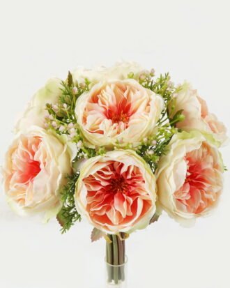 Artificial Flower 20*20*30cm Rose bundle GS-128J23020-C1 Bouquet YeahFlower is one of Chinese leading OEM manufacturers and exporters , supplying the silk flowers, wholesale artificial trees