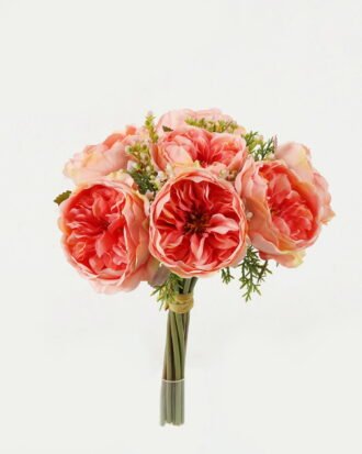 Artificial Flower 20*20*30cm Rose bundle GS-128J23020-P2 Bouquet YeahFlower is one of Chinese leading OEM manufacturers and exporters , supplying the silk flowers, wholesale artificial trees