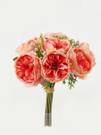 Artificial Flower 20*20*30cm Rose bundle GS-128J23020-W1 Bouquet 3,000+ sqm showroom with thousands of artificial flowers, plants & trees ready for global sourcing.