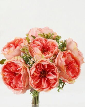 Artificial Flower 20*20*30cm Rose bundle GS-128J23020-P2 Bouquet YeahFlower is one of Chinese leading OEM manufacturers and exporters , supplying the silk flowers, wholesale artificial trees
