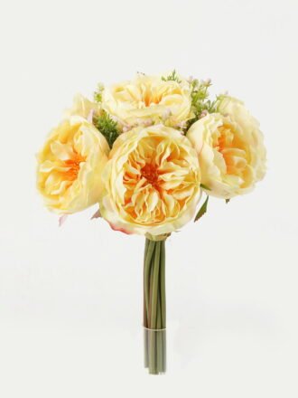 Artificial Flower 20*20*30cm Rose bundle GS-128J23020-W1 Bouquet 3,000+ sqm showroom with thousands of artificial flowers, plants & trees ready for global sourcing.