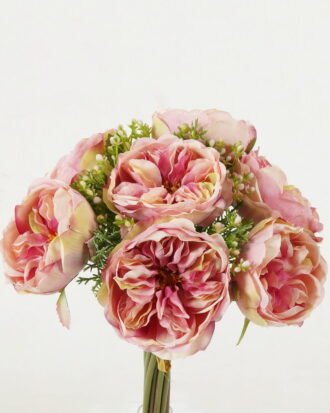 Artificial Flower 20*20*30cm Rose bundle GS-128J23020-Z1 Bouquet YeahFlower is one of Chinese leading OEM manufacturers and exporters , supplying the silk flowers, wholesale artificial trees